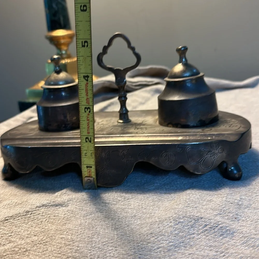 Vintage Brass Inkwell from India 🇮🇳